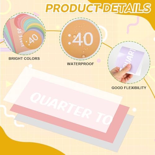 Clock Numbers Bulletin Board Kits Telling Time Teaching Clock for Kids - Image 3