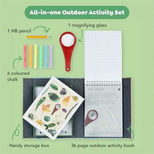 Tiger Tribe: Outdoor Adventure Set for Kids, Engaging Nature Exploration Activity Kit with Chalk, Magnifying Glass & More for Ages 5+ - Image 4