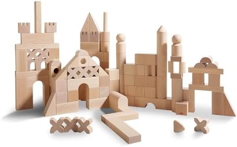 HABA Extra Large Wooden Building Blocks 102 Piece Set: Open-Ended Stacking Toys, Toddler Blocks, and Wooden Toys Made in Germany for 1 Year & Up by HABA