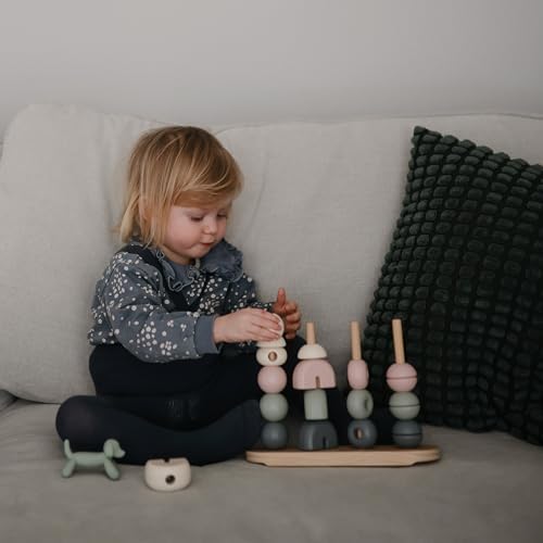mushie Wooden Multi Shape Stacker | for Kids 3 Years+ | Preschool Educational & Toddler Montessori Toys - Image 5