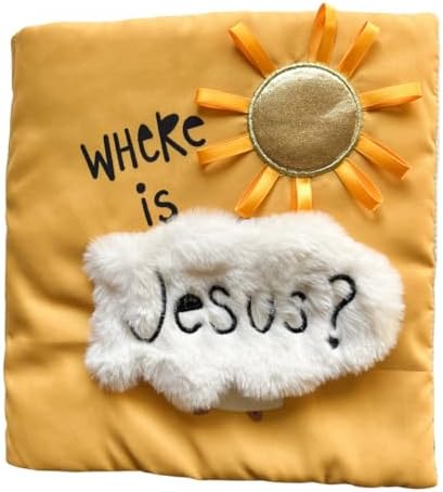 "Where is Jesus" Interactive Quiet Book for Young Believers - Discover Catholic Teachings with Engaging Exploration - Fun and Educational Tool for Early Faith Formation - Perfect Baptism Gift for Kids by TheLittleRoseShop