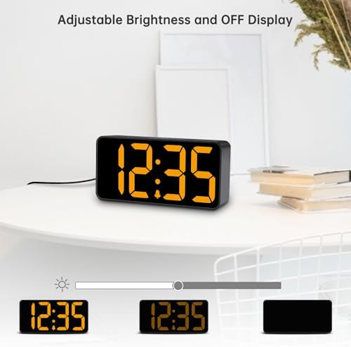 DreamSky Small Digital Alarm Clock for Bedroom with Large Big Numbers - Image 3