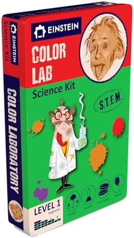 Einstein’s Color LAB Science Kit for Kids. STEM for Boys & Girls Aged 4 and Above. Detailed Picture Guide Included. by purple-cow