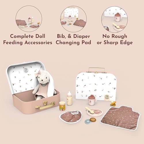 SPEEDY MONKEY My First Doll Set | Rabbit Baby Doll & Feeding Accessories - Image 5