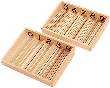 Montessori Spindle Box with 45 Spindles Math Toys for Toddlers 3 Years Old - Image 4