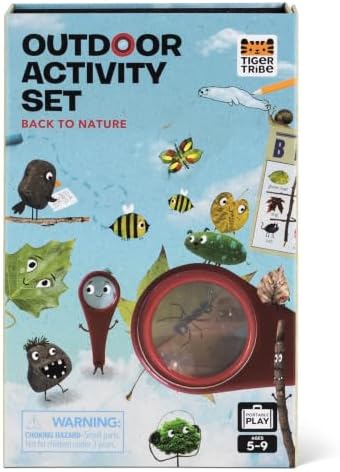 Tiger Tribe: Outdoor Adventure Set for Kids, Engaging Nature Exploration Activity Kit with Chalk, Magnifying Glass & More for Ages 5+ by TigerTribe
