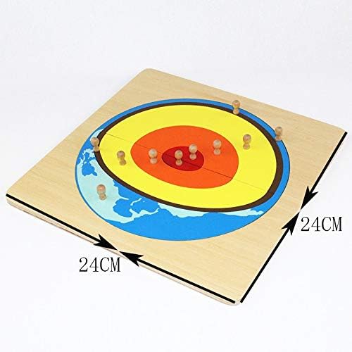 Montessori Children Geography Teaching Aids Internal Structure of The Earth Panel Puzzle Crustal Core Kids Early Education Learn Toys - Image 6