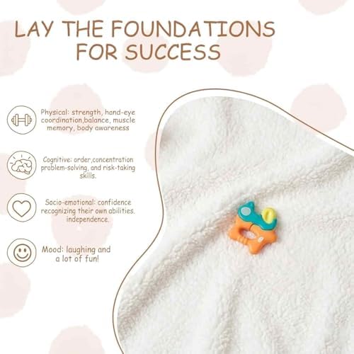 Duomilee Baby Pull up Bar Toddler Pull Up Bar Montessori Wall-Mounted Handrail Ballet Bar for Toddlers Suitable for Baby to Learn to Stand and Support. (35.4 in) - Image 2