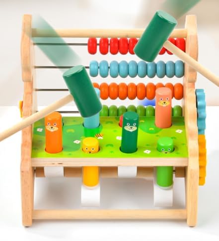 Wooden Hammering Pounding Toy, Educational Activities - Image 2