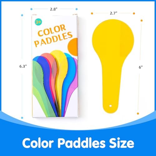 18 Pcs Color Paddles - Engaging Color Mixing Toy for Kids (Pack of 3) - Image 3