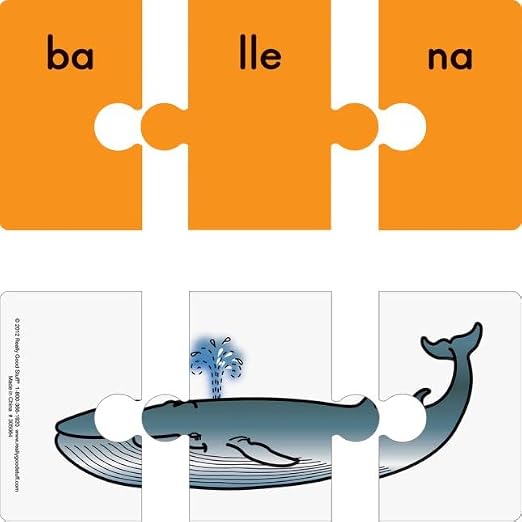 Really Good Stuff, Spanish Syllable Puzzles, 40 Puzzles, Ages 5+, Grades K+ - Image 3