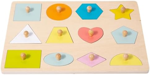 Adena Montessori Wooden Cognition Knob Puzzles Toddler Development Toy - Image 3