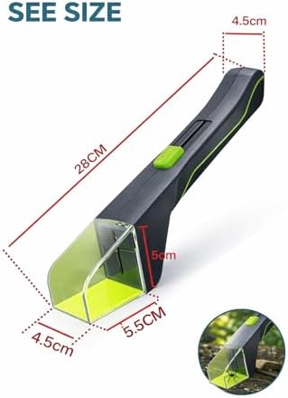Humane Bug Catcher, Live Insect Catching Tool, Touchless Spider Catcher with Sliding Door, Safe Insect Observation Tool for Home & Garden - Image 4