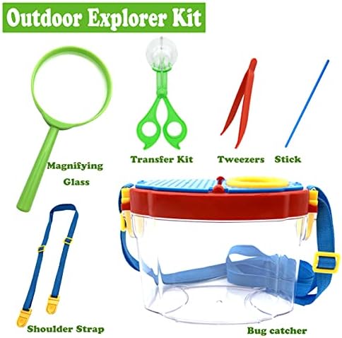 Bug Catcher Kit, Kids Bug Collection Kit, Outdoor Nature Explorer Kit with Tweezers, Magnifying Glass, Science Educational Kit, Bug Observation Container for Boys and Girls - Image 2
