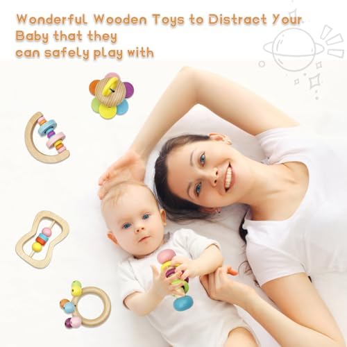 Organic Colorful Boys and Girls Rattles Set - Image 6