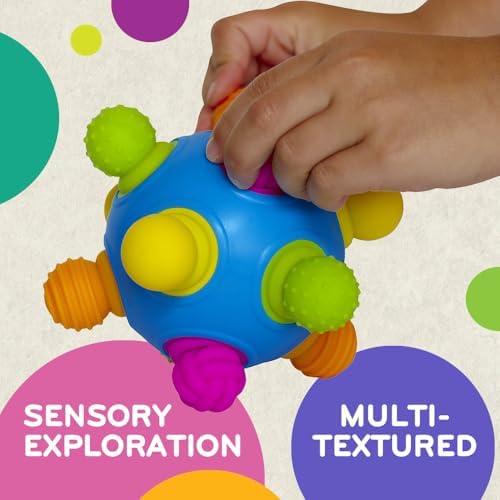 Mobi Woblii Sensory Ball - Sensory Activities for Toddlers and Kids, BPA-Free and Food Grade Silicone Teething Toy, Montessori Learning Games - for 3 Month Old and Up - Image 4