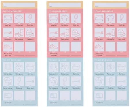 Passionate Penny Pincher Chore Chart for Kids | 2 Month Supply | Magnetic Back | Behavior Reward Chart | Checklist Memo Board | Planner for Daily Responsibilities | 60 Colorful Notes | 3" x 8.66" - Image 2