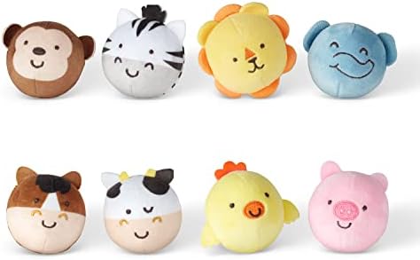 Melissa & Doug Rollables Safari and Farm Friends Infant and Toddler Toy 2-Pack by MelissaDoug