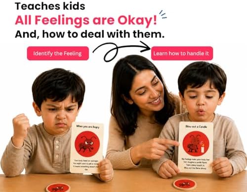 Emotional Intelligence Game for Kids | Feelings Memory Match Game | 90 Pieces: 60 Wooden Discs & 30 Emotion Regulation Cards | Social Emotional Learning SEL Games | Montessori Game | Ages 3-12 - Image 3