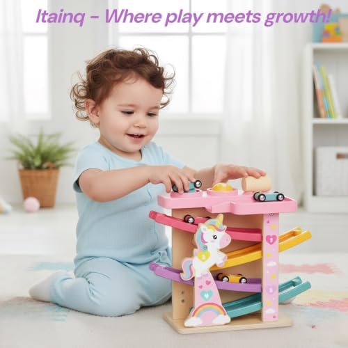 Montessori Toddler Toys for 1-2 Year Old Girls, First Birthday Gifts, Pink - Image 2