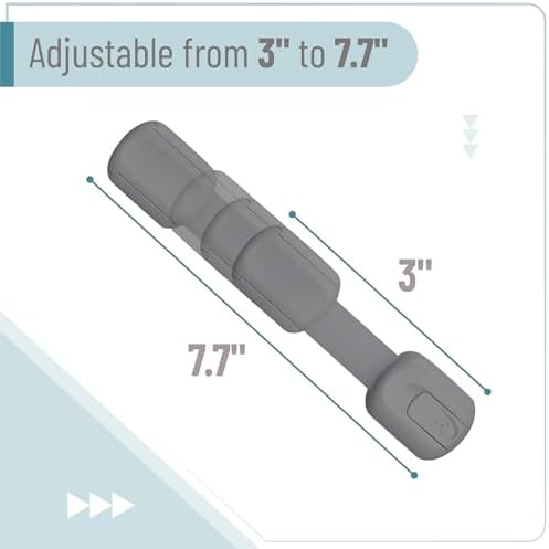 Bates- Child Safety Strap Locks, 6 Pack, Gray, Baby Cabinet Locks - Image 3