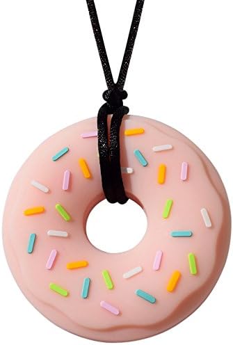 Donut Chewy Necklace - Sensory Chew Necklace for Strong Chewers (Pink) by MunchablesSensorySolutionsLtd