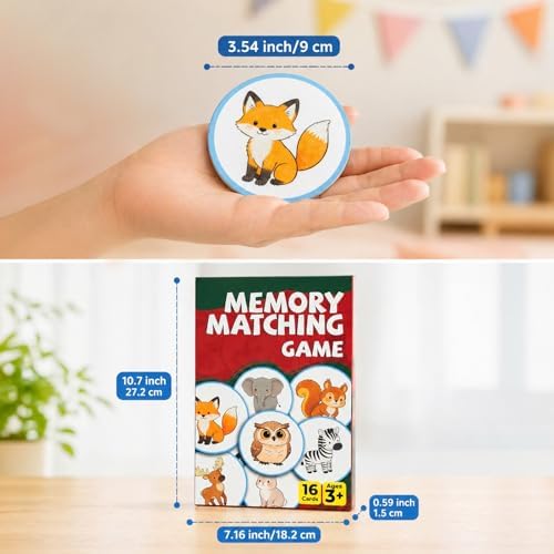Felt Matching Game for Toddlers, Animal Memory Game - Image 4