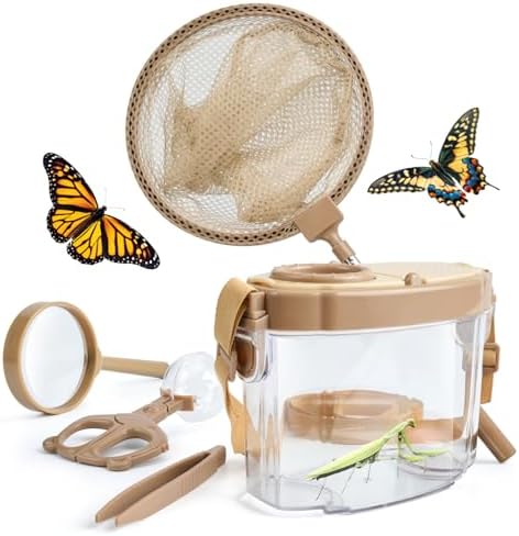 Montessori Mama Kids' Bug Catching Kit - Complete Insect Exploration Set with Habitat, Extendable Net, Magnifying Tools & Carry Strap - Educational Outdoor Adventure Gift by MontessoriMama