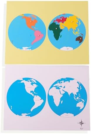 Premium Montessori World Map Puzzle – Large 57cm(22.4in) Wooden Puzzle Map of Continents, Geography Learning Material for Kids, Hands-On Social Studies Activity for Homeschool Classroom Ages 3-6 - Image 3