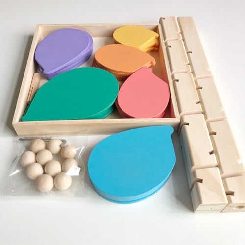 Rainbow Wooden Marble Run Tree, Musical Ball Drop Toy with Colorful Leaves - Image 4