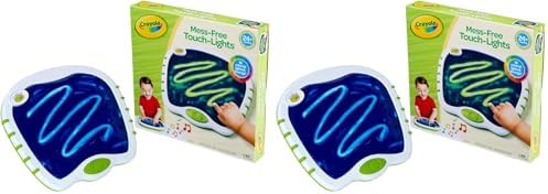 Crayola Toddler Touch Lights, Musical Sensory Toys for Toddlers, Essential Easter Basket Stuffers & Gifts, Light Up Drawing Pad, Mess Free Painting, Travel Activity, 2+ (Pack of 2) by Crayola