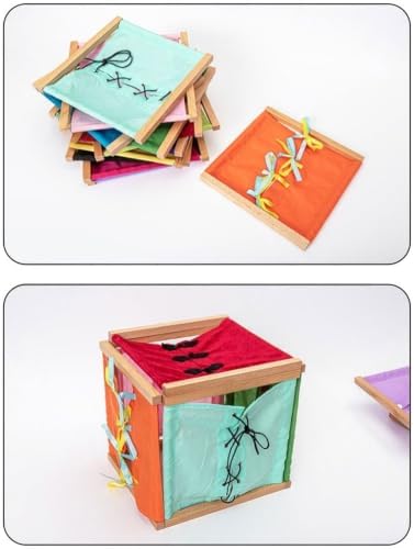 Montessori Wooden Dressing Frame, Practical Life Aids - Image 4
