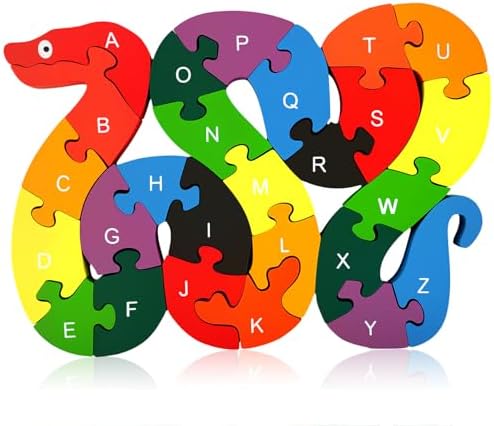 LovesTown Wooden Alphabet & Numbers Puzzle by Lovestown