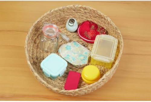 Montessori Open & Close Activity Set with Woven Straw Storage Basket, Multi-Type Latching Containers Sensory Toy - Image 5