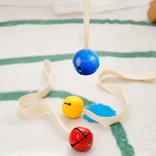 Blue Bell with Ribbon, Montessori Baby Toy - Image 2