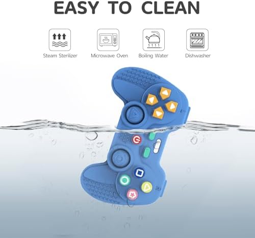 Hooku Silicone Teething Toys for Babies 0-6 Months, Teethers for Babies 6-12 Months, Remote Teether for Baby, Sensory Toys for Babies, Baby Chew Toys - Image 6