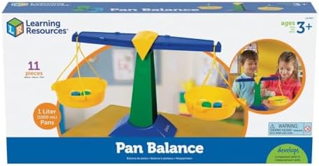 Learning Resources Pan Balance - Back to School, Homeschool, Math Toys, Teach Mass & Measurement, Ages 3+ - Image 4
