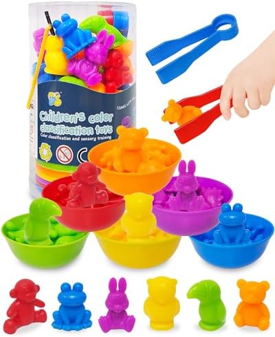 48 Pcs Counting Dinosaurs Toys for Kids 3-5, 4-8, Montessori Learning Toys by WelcometoYetonamrsToyWorld