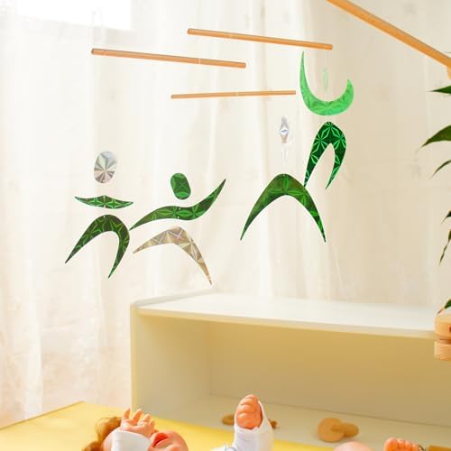 Montessori Mobile Set A - Munari (with Plastic Ball) & Octahedron & Color Dancers - Image 5