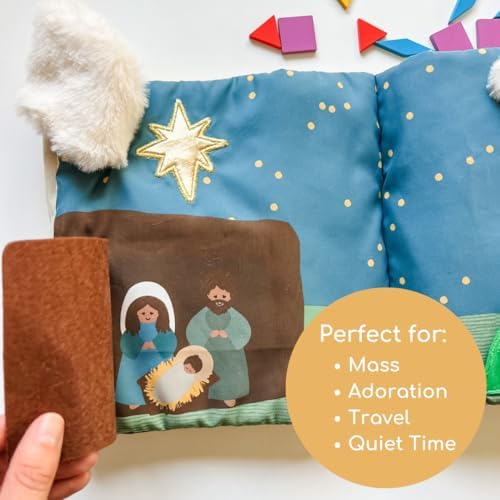 "Where is Jesus" Interactive Quiet Book for Young Believers - Discover Catholic Teachings with Engaging Exploration - Fun and Educational Tool for Early Faith Formation - Perfect Baptism Gift for Kids - Image 4