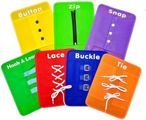 YHZAN Montessori Dressing Frame Busy Board Fine Motor Skills Develop Todder Practical Life Activity Learn to Dress Shoe-Tying Preschool Classroom Educational Toy by YHZAN