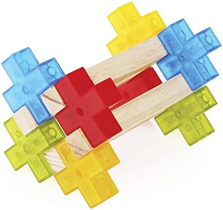 Guidecraft Texo 100 Piece Set - 3D Geometric Designs Educational Interlocking Shapes- Architectural Building-Bricks STEM Toys for Kids - Image 4