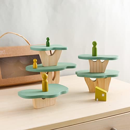 WOODEN TEETHER Wooden Tree Toy Pack of 15 Wood Forest Sensory Toys for Boys and Girls Educational Montessori Toys for Preschool Kids - Image 4