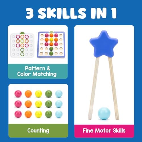 Educational Insights Pattern & Sequencing Wooden Board - Color Matching Toy for Kids, Fine Motor Kits, Sequence Board Games for Toddlers, Preschool Manipulatives, Ages 3+ - Image 3