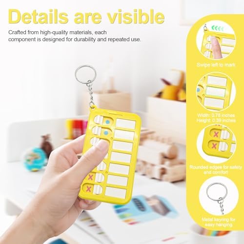 Portable Visual Schedule Keychain for Kids & Adults with, Detachable ADHD Routine & Chore Chart Board - Image 2