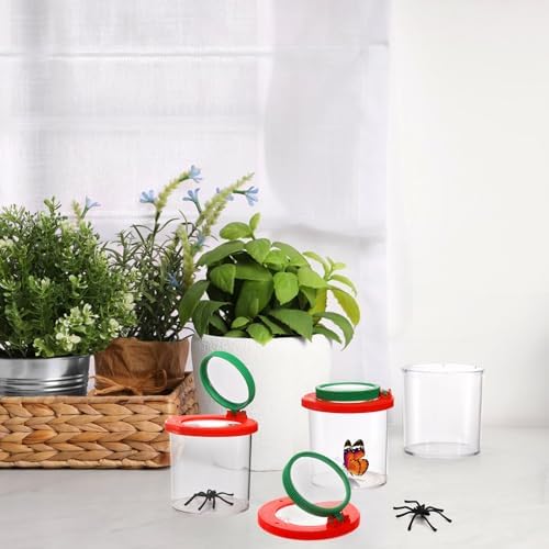 Coloch Set of 10 Insert Bug Viewer for Kids, Magnifying Insect Box, Bug Magnifier Container Critter Insect Bug Cage Bug Jar Bug Viewer Collecting Kit Bug Catcher Set - Image 6