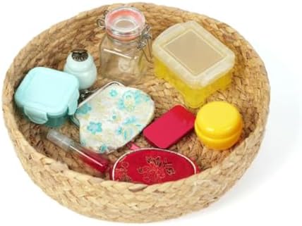 Montessori Open & Close Activity Set with Woven Straw Storage Basket, Multi-Type Latching Containers Sensory Toy by Unknown