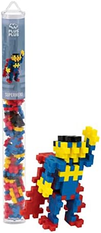 PLUS PLUS Superhero Tube - 3D Figure Building Blocks Set by Plus-Plus