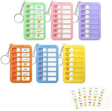 Portable Visual Schedule Keychain for Kids & Adults with, Detachable ADHD Routine & Chore Chart Board by Unknown