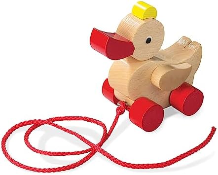 HABA Classic Duck Pull Toy - A Nostalgic Wooden Toddler Toy (Made in Germany) by HABA